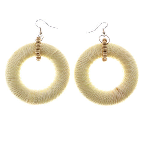 Mi Amore Dangle-Earrings White/Tan