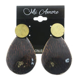 Mi Amore Post-Earrings Gold-Tone/Brown