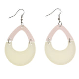Mi Amore Dangle-Earrings White/Pink