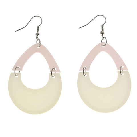 Mi Amore Dangle-Earrings White/Pink