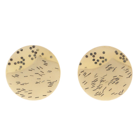 Mi Amore Post-Earrings White/Silver-Tone