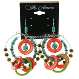 Mi Amore Dangle-Earrings Silver-Tone/Multicolor