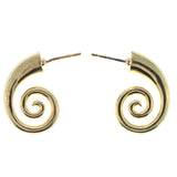 Gold-Tone Metal Stud-Earrings
