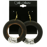 Mi Amore Dangle-Earrings Brown/White