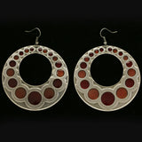 Mi Amore Dangle-Earrings Silver-Tone/Brown