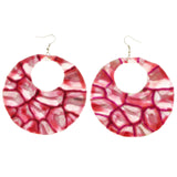 Mi Amore Dangle-Earrings Pink/Silver-Tone