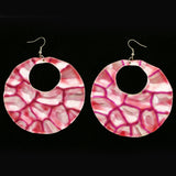 Mi Amore Dangle-Earrings Pink/Silver-Tone