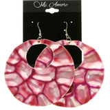Mi Amore Dangle-Earrings Pink/Silver-Tone