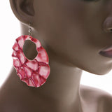Mi Amore Dangle-Earrings Pink/Silver-Tone