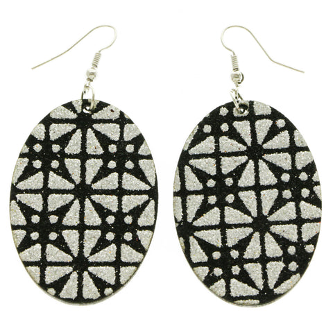 Mi Amore Dangle-Earrings Silver-Tone/Black