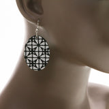 Mi Amore Dangle-Earrings Silver-Tone/Black