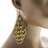 Mi Amore Drop-Dangle-Earrings Bronze-Tone