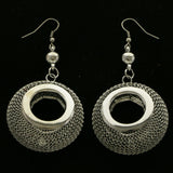Mi Amore Drop-Dangle-Earrings Dark-Silver