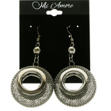 Mi Amore Drop-Dangle-Earrings Dark-Silver