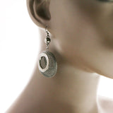 Mi Amore Drop-Dangle-Earrings Dark-Silver