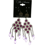 MiAmore Dangle-Earrings Dark-Silver/Purple
