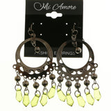 MiAmore Dangle-Earrings Dark-Silver/Green