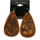 MiAmore Dangle-Earrings Silver-Tone/Brown