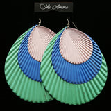 MiAmore Dangle-Earrings Silver-Tone/Green