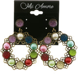MiAmore Dangle-Earrings Bronze-Tone/Multicolor