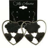 MiAmore Dangle-Earrings Silver-Tone/Black