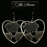 MiAmore Dangle-Earrings Silver-Tone/Black