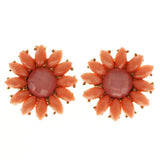 Mi Amore Flower Post-Earrings Gold-Tone/Pink