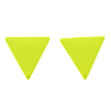 Mi Amore Post-Earrings Silver-Tone/Yellow