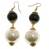 Mi Amore Dangle-Earrings Gold-Tone/White