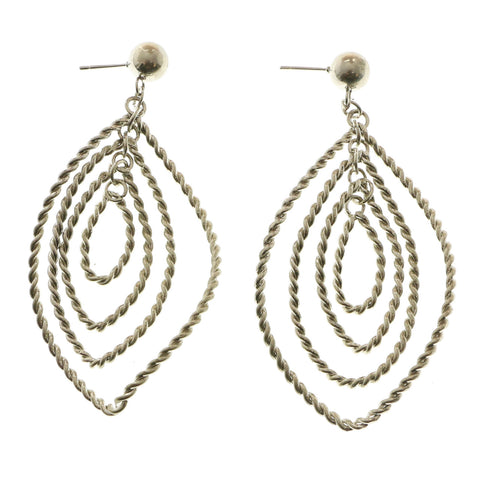 Mi Amore Dangle-Earrings Silver-Tone