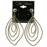 Mi Amore Dangle-Earrings Silver-Tone