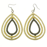 Mi Amore Dangle-Earrings Silver-Tone/White