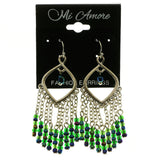 Mi Amore Dangle-Earrings Silver-Tone/Green