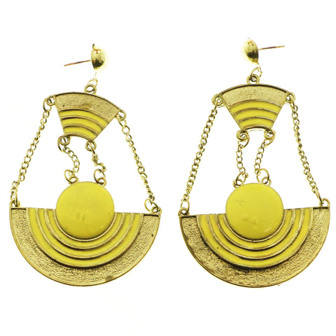 Mi Amore Dangle-Earrings Gold-Tone/Yellow