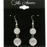 Mi Amore Drop-Dangle-Earrings Gray/Silver-Tone