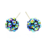 Mi Amore Stud-Earrings Iridescent/Silver-Tone