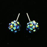 Mi Amore Stud-Earrings Iridescent/Silver-Tone
