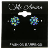 Mi Amore Stud-Earrings Iridescent/Silver-Tone