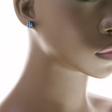 Mi Amore Stud-Earrings Iridescent/Silver-Tone