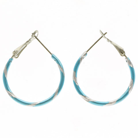 Mi Amore Hoop-Earrings Blue/Silver-Tone