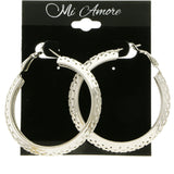 Mi Amore Hoop-Earrings Silver-Tone