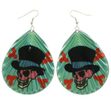 Mi Amore Skull Dangle-Earrings Multicolor