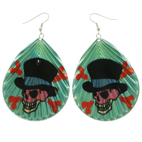 Mi Amore Skull Dangle-Earrings Multicolor