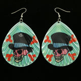 Mi Amore Skull Dangle-Earrings Multicolor