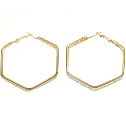 Mi Amore Hoop-Earrings Gold-Tone/Silver-Tone