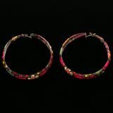 Mi Amore Flower Hoop-Earrings Multicolor