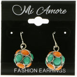Mi Amore Dangle-Earrings Green/Orange