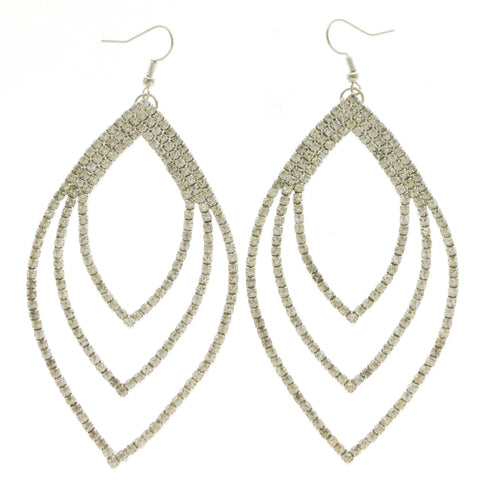 Mi Amore Dangle-Earrings Silver-Tone