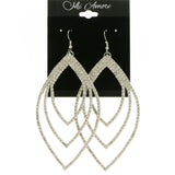 Mi Amore Dangle-Earrings Silver-Tone