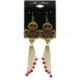 Mi Amore Tassel-Earrings Gold-Tone/Red